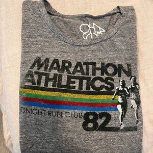 NWOT Chaser brand gray t-shirt Marathon Athletics - size L